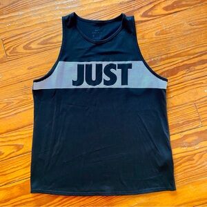 Nike Women's Black and White Tank Top